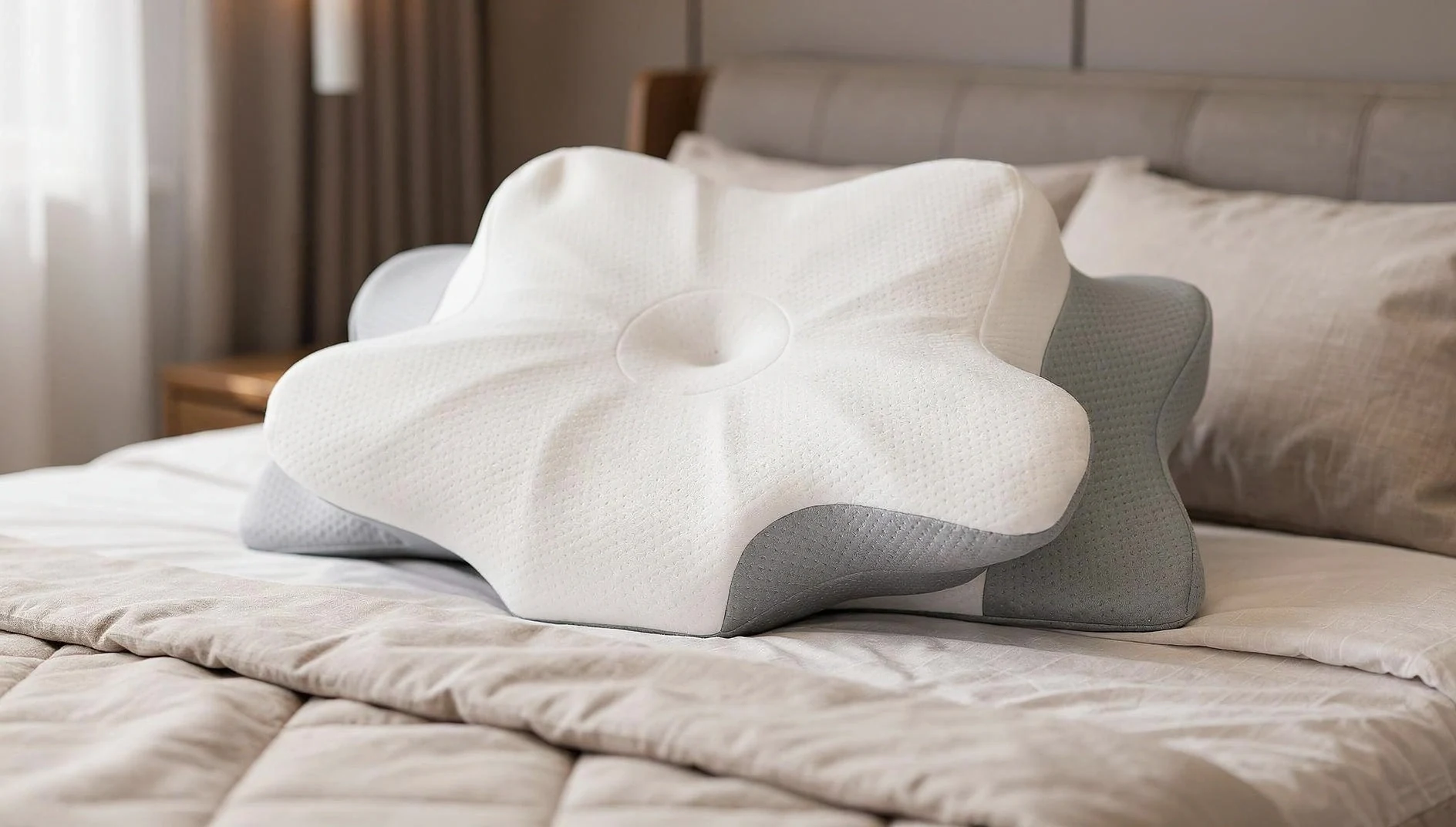 OrthoKissen in einem ruhigen Schlafzimmer